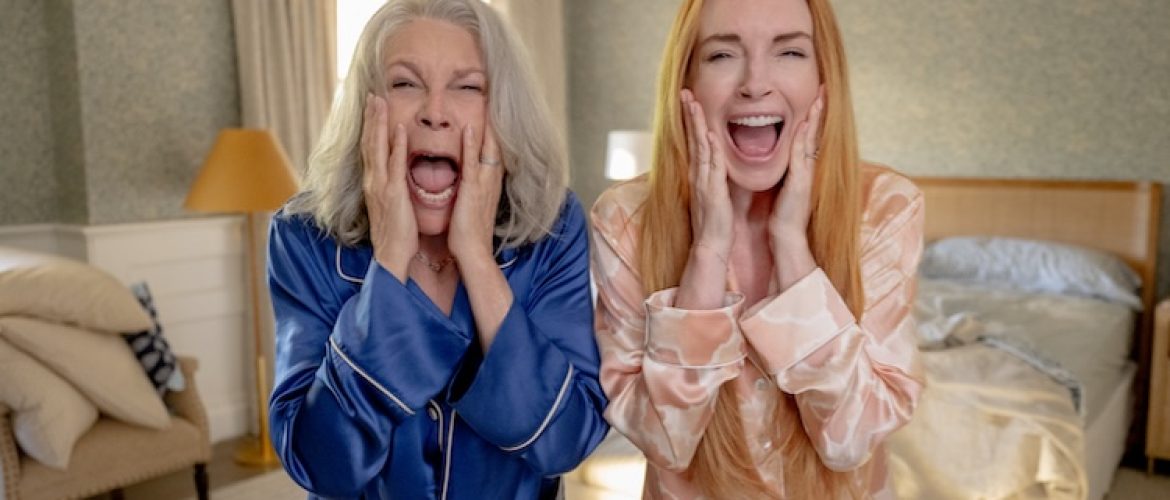 Jamie Lee Curtis and Lindsay Lohan in “Freakier Friday.”