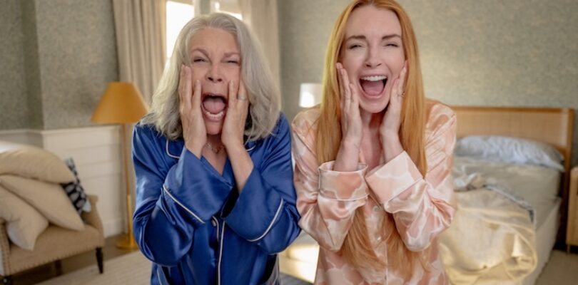 Jamie Lee Curtis and Lindsay Lohan in “Freakier Friday.”