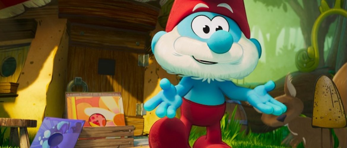 Papa Smurf (John Goodman) in “Smurfs” from Paramount Animation.