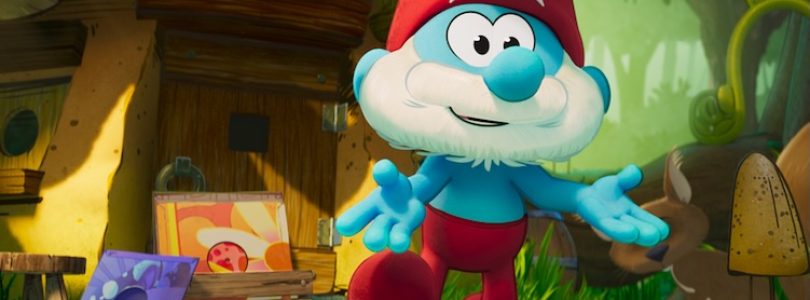 Papa Smurf (John Goodman) in “Smurfs” from Paramount Animation.