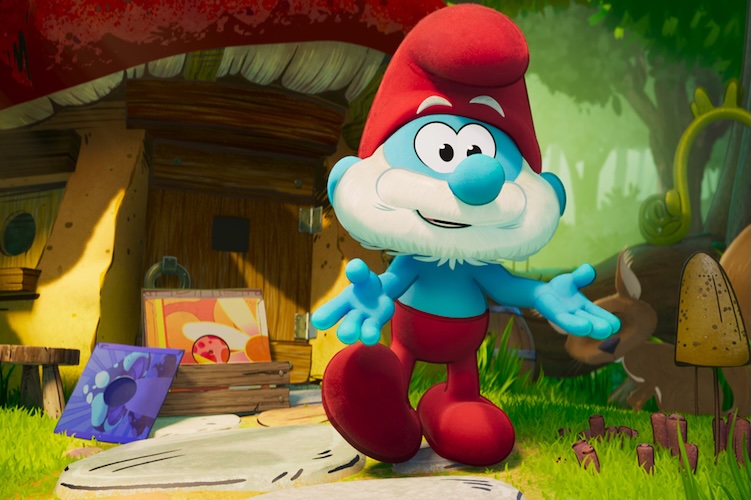 Papa Smurf (John Goodman) in “Smurfs” from Paramount Animation.