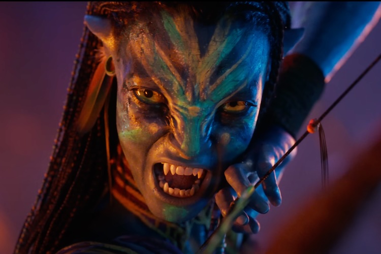 Zoe Saldaña in “Avatar: Fire and Ash.”