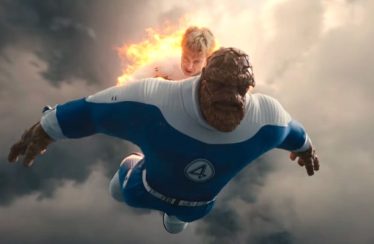 Ebon Moss-Bachrach and Joseph Quinn in “The Fantastic Four: First Steps.”