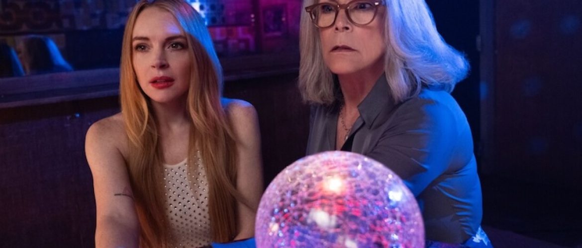 Jamie Lee Curtis and Lindsay Lohan in “Freakier Friday.”