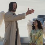 Keanu Reeves as Gabriel and Sandra Oh as Martha in “Good Fortune.”