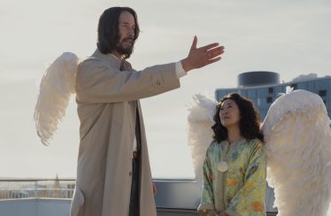 Keanu Reeves as Gabriel and Sandra Oh as Martha in “Good Fortune.”