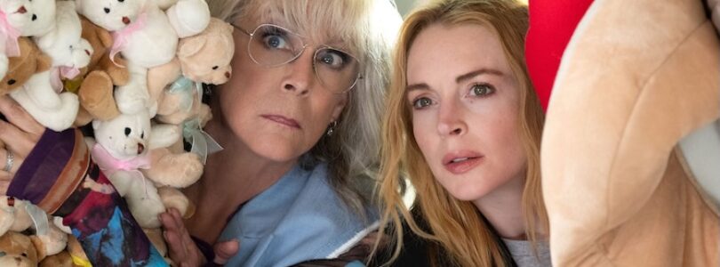 Jamie Lee Curtis and Lindsay Lohan in “Freakier Friday.”