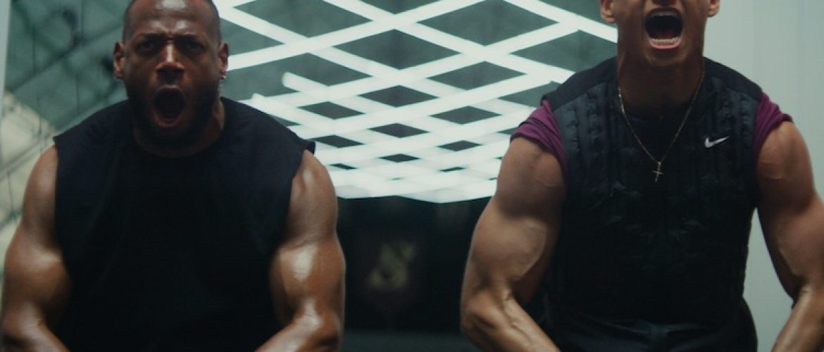 Isaiah White (Marlon Wayans; from left) and Cameron Cade (Tyriq Withers) in HIM, directed by Justin Tipping.