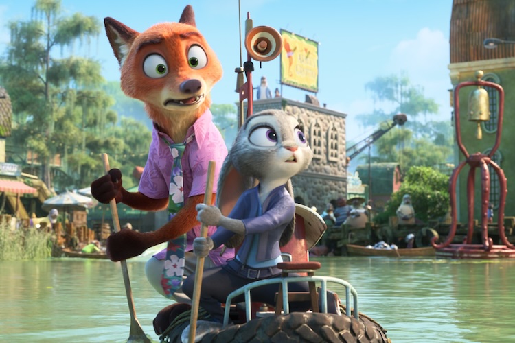 Jason Bateman and Ginnifer Goodwin in “Zootopia 2.”